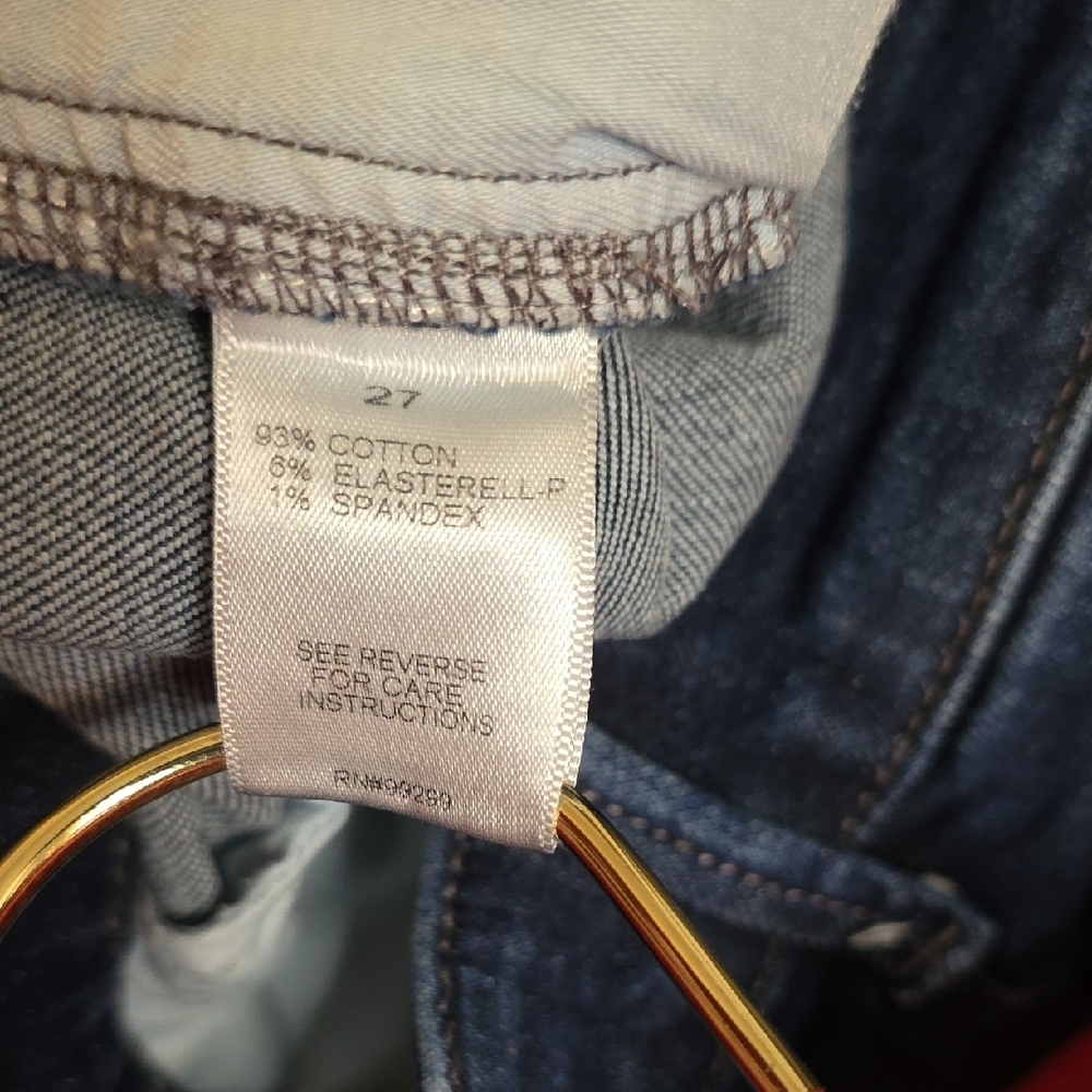 Evereve Dark Blue Flare Jeans - Picture 4 of 12